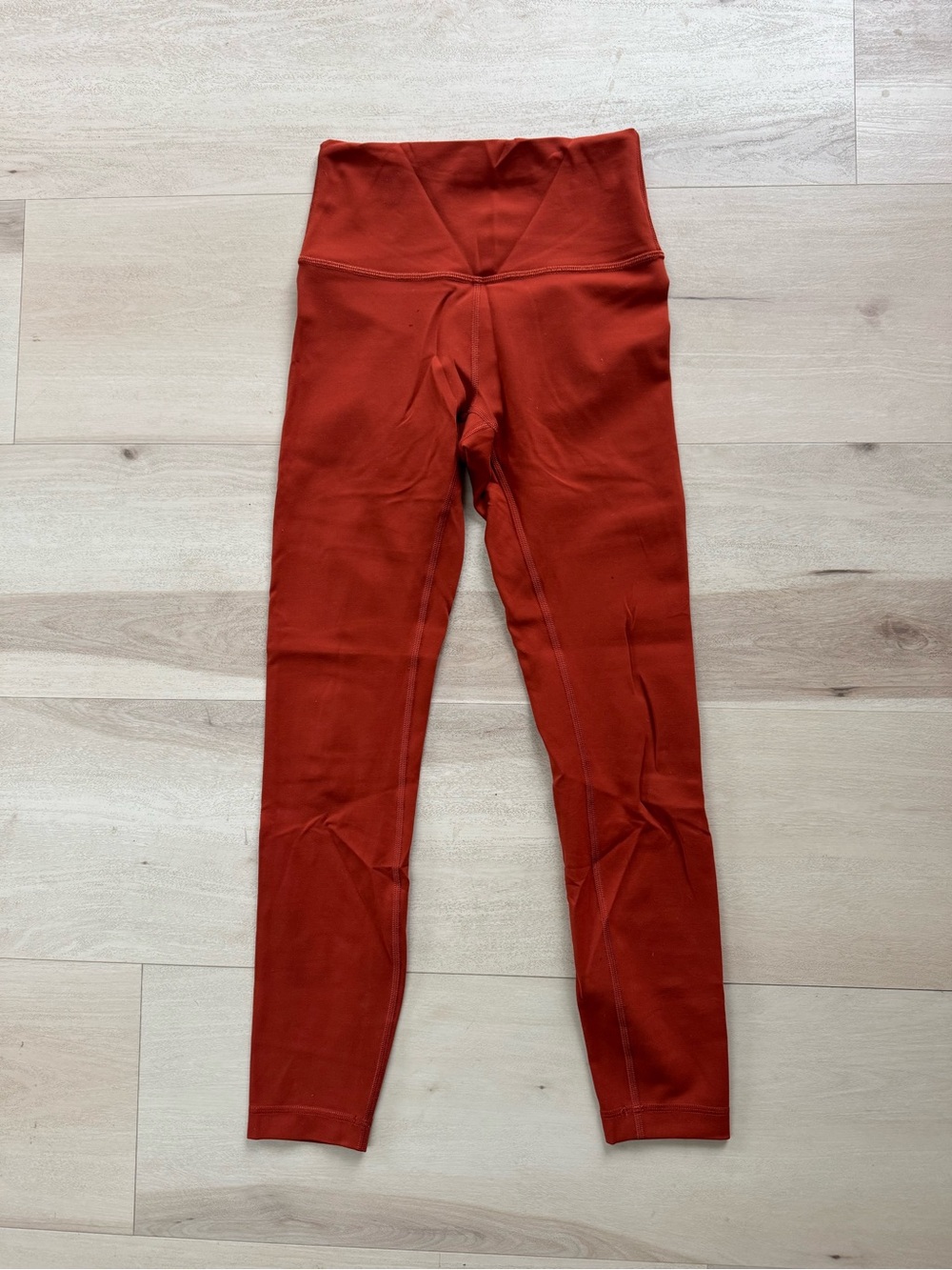 Lululemon wunder train size 4 Rust Leggings